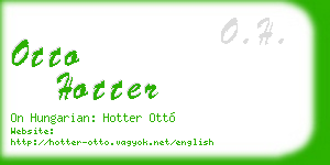 otto hotter business card